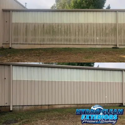 Before and after Commercial Exteriors image