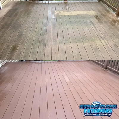 Before and after Deck Cleaning & Staining image