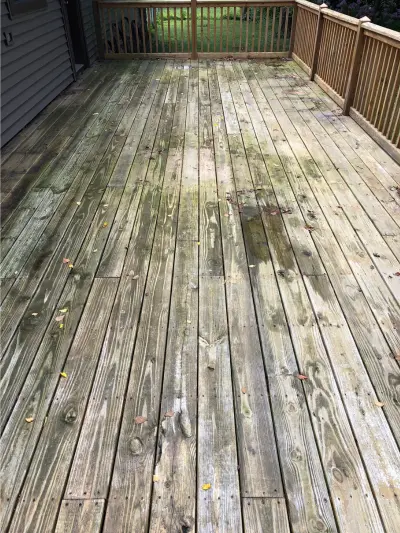 Before Deck Cleaning & Staining Image